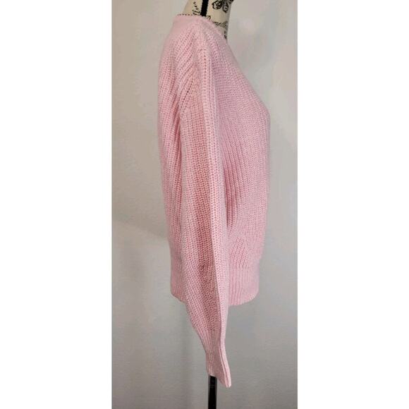 SCOTCH & SODA Amsterdam Sweater Womens SZ M Crochet Knit Pink Beachy Fisherman - Picture 4 of 10